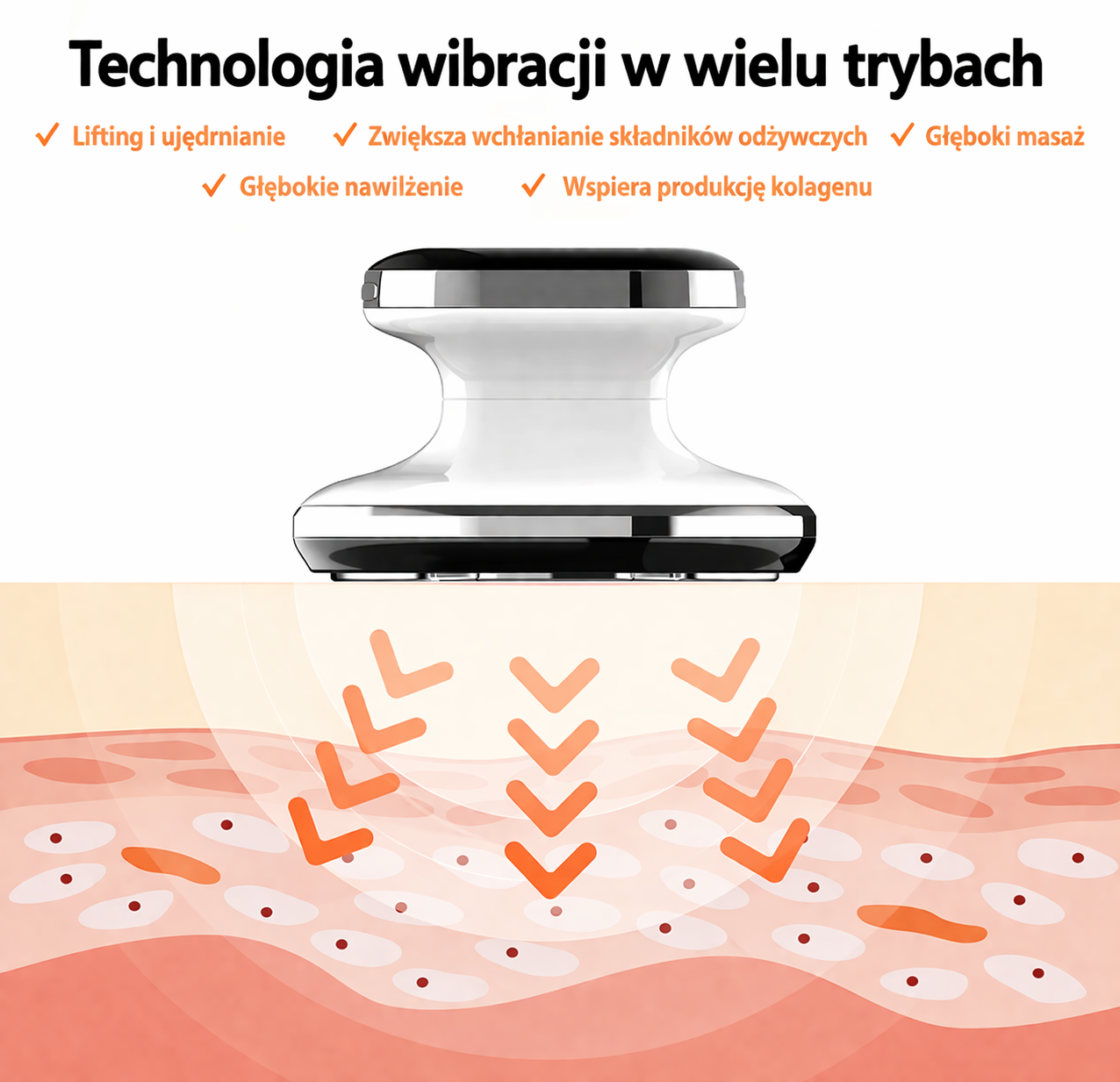 Masażer ujędrniający do ciała | Antycellulit | Domowa Pielęgnacja | Wygładzanie Skóry