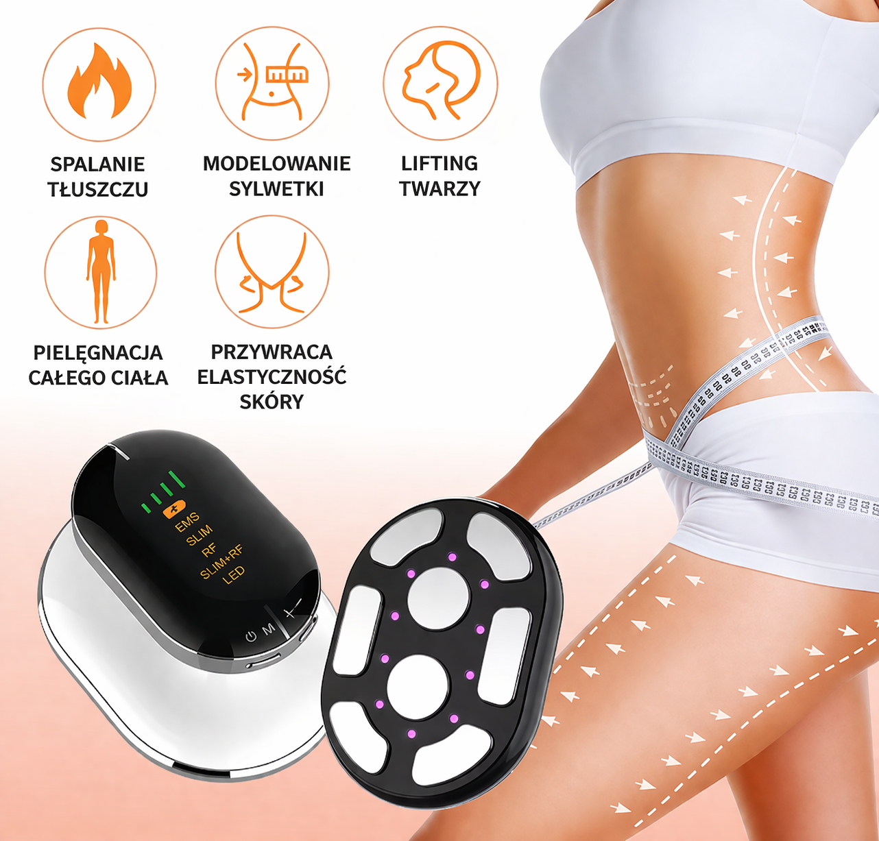 Masażer ujędrniający do ciała | Antycellulit | Domowa Pielęgnacja | Wygładzanie Skóry