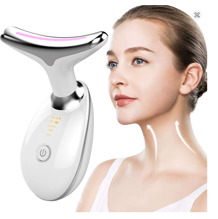 EMS Masażer do Twarzy i Szyi – Lifting, Redukcja Zmarszczek i Podwójnego Podbródka 6w1