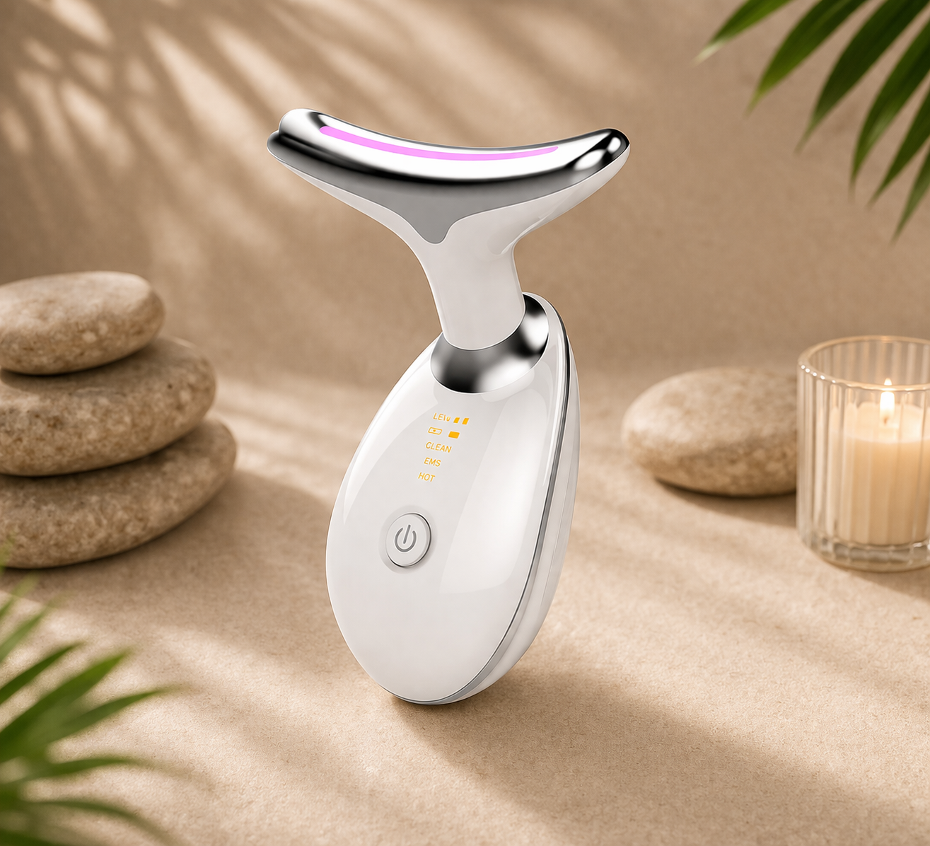 EMS Masażer do Twarzy i Szyi – Lifting, Redukcja Zmarszczek i Podwójnego Podbródka 6w1