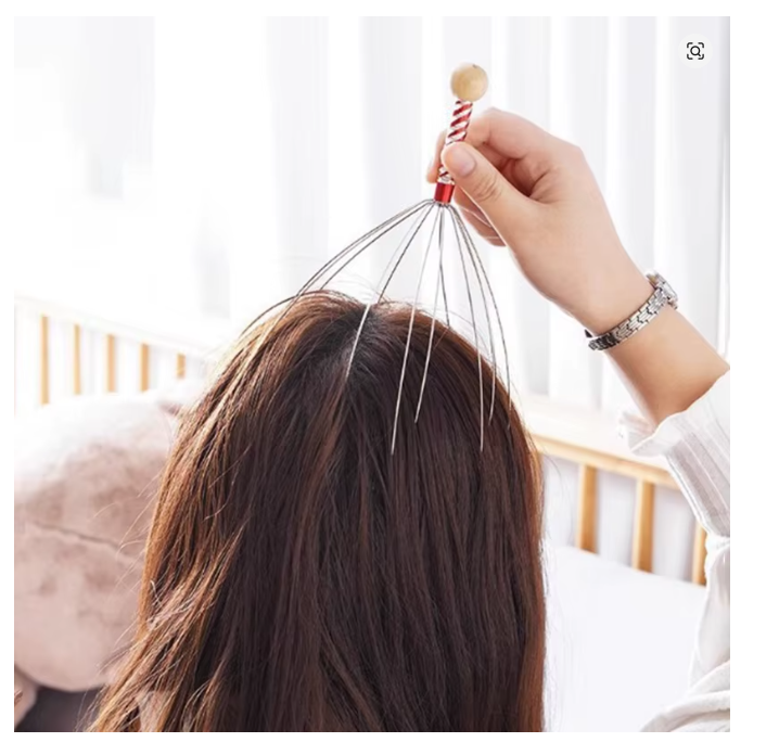 Masażer do Głowy „Octopus” | Relaks i Pobudzenie Krążenia | Antystres