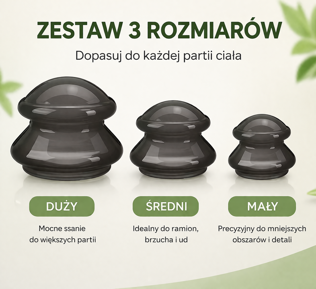 Bańki Silikonowe Antycellulitowe | Redukcja Cellulitu i Napięcia