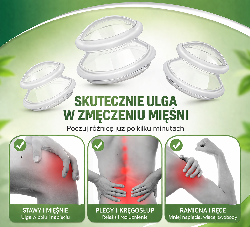 Bańki Silikonowe Antycellulitowe | Redukcja Cellulitu i Napięcia
